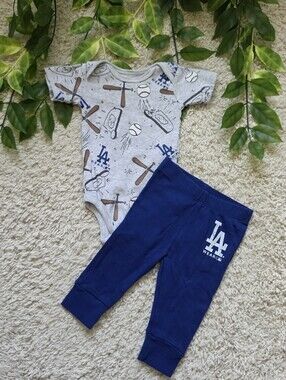 Baby Boy Dodgers Outfit (0-3 Months)